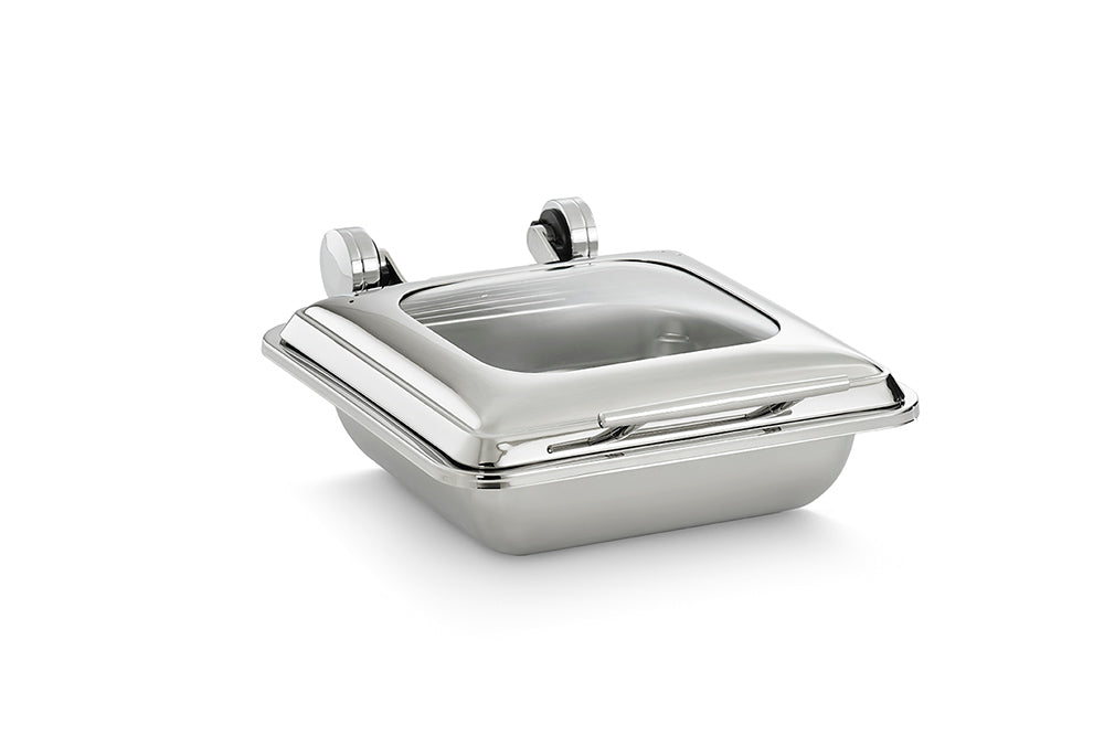 2/3 Size Mirage® Induction Chafer with 30122 food pan added-glass lid