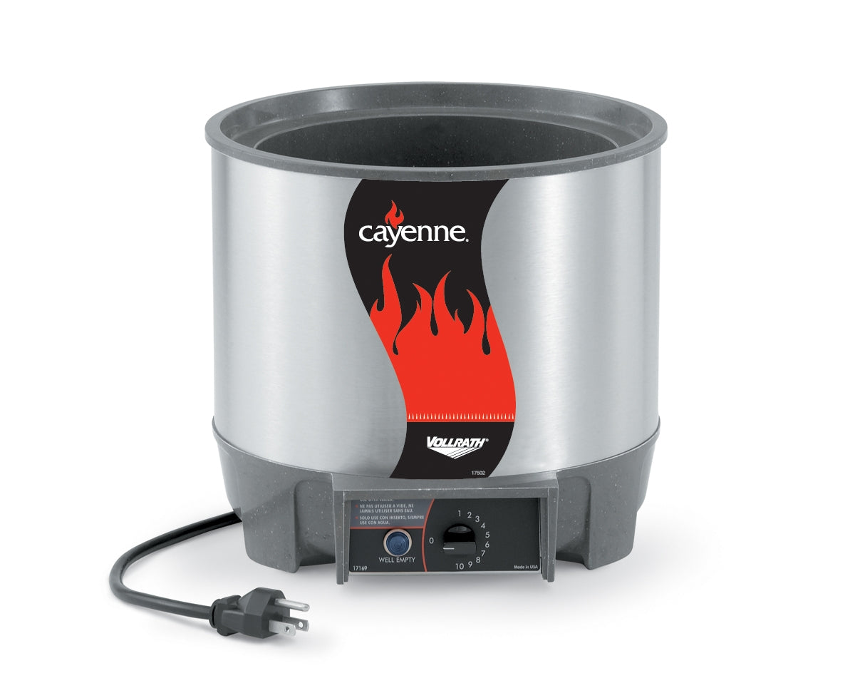 7-quart 120-volt round Cayenne® Heat 'N Serve rethermalizer